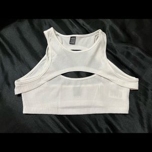 White Crop Tank